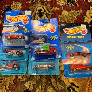 Hot Wheels cars in mint condition in original cases